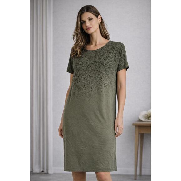 Peruvian Connection Dresses & Skirts - Peruvian Connection Olive Knit Dress XL